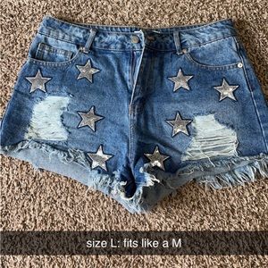 denim shorts